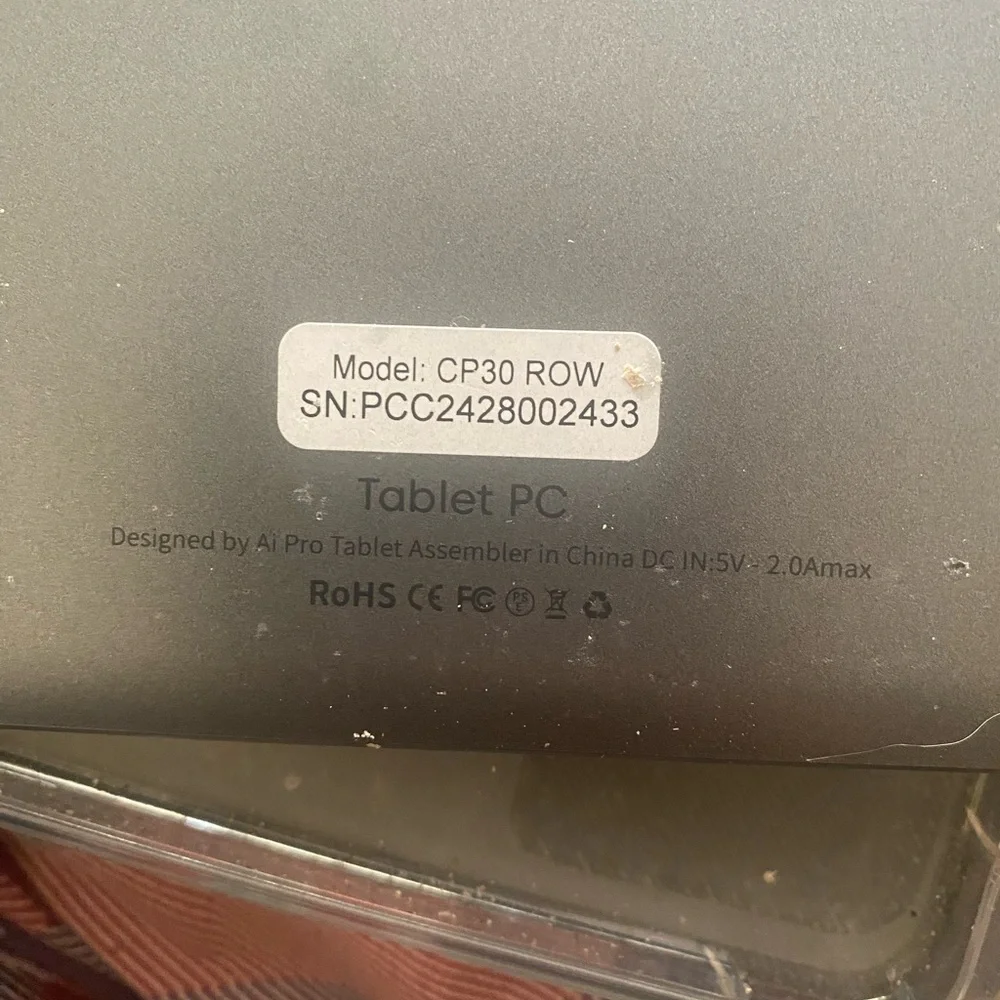 Black Tablet with Case